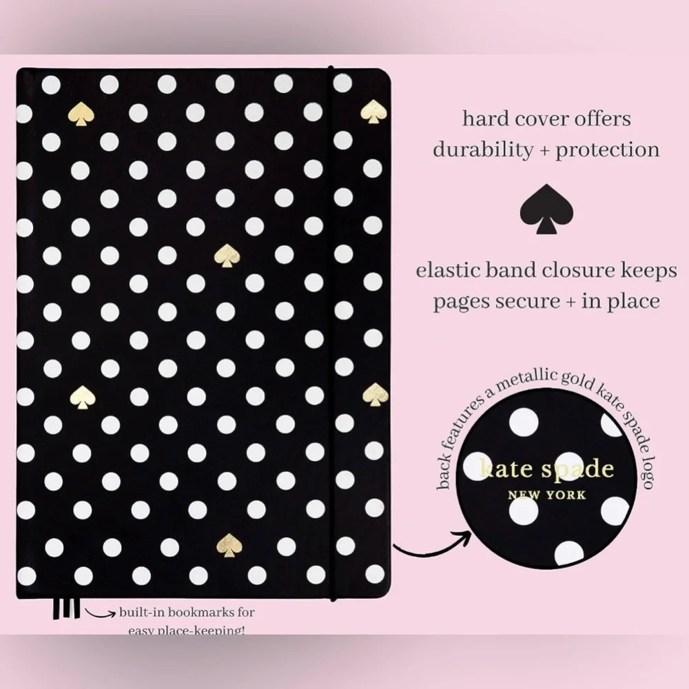 📓Kate Spade New York XL Vegan Leather Journal & Leather Passport Holder✈️ - Picture 3 of 7